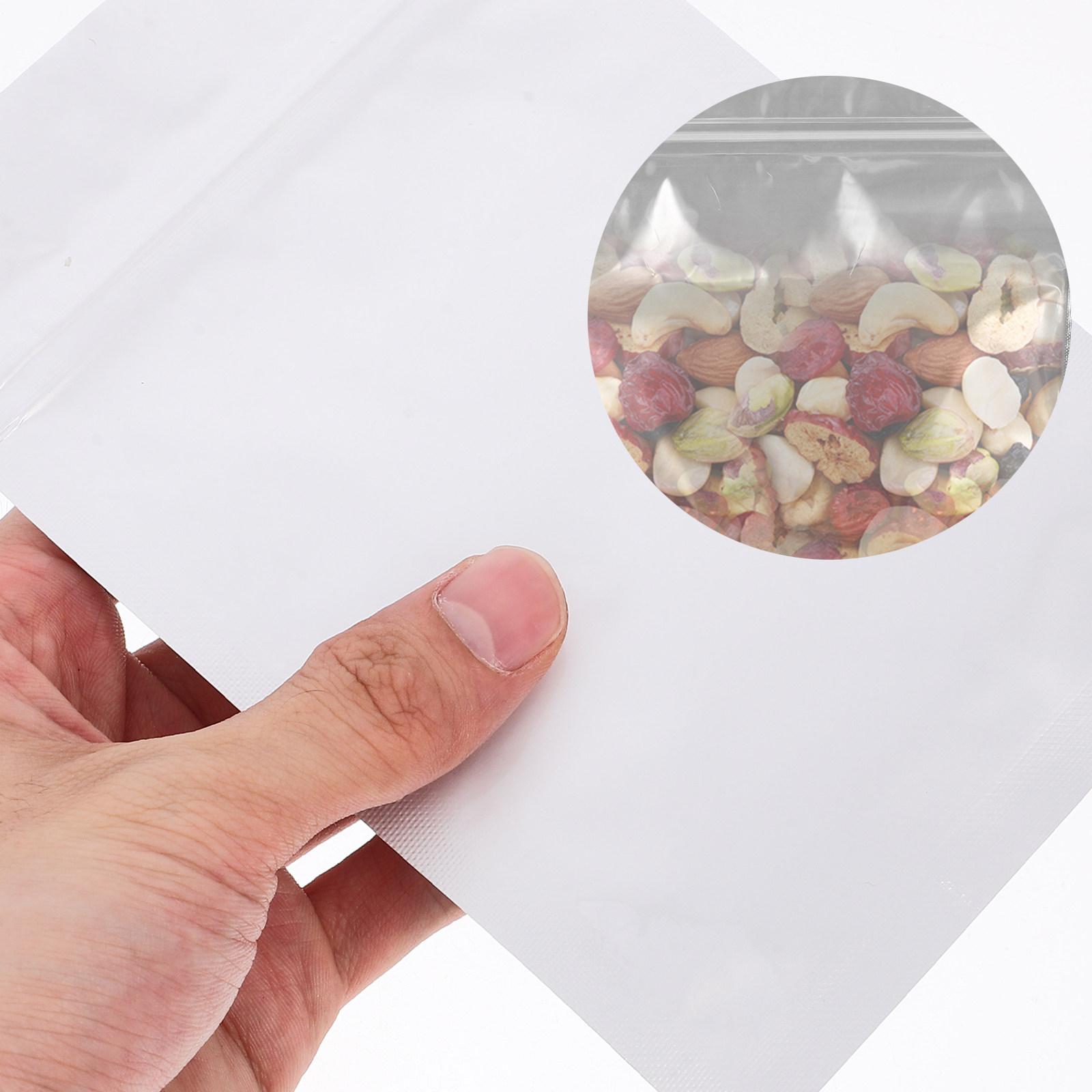 Food Snack - 50Pcs Airtight Resealable Bags Food Storage