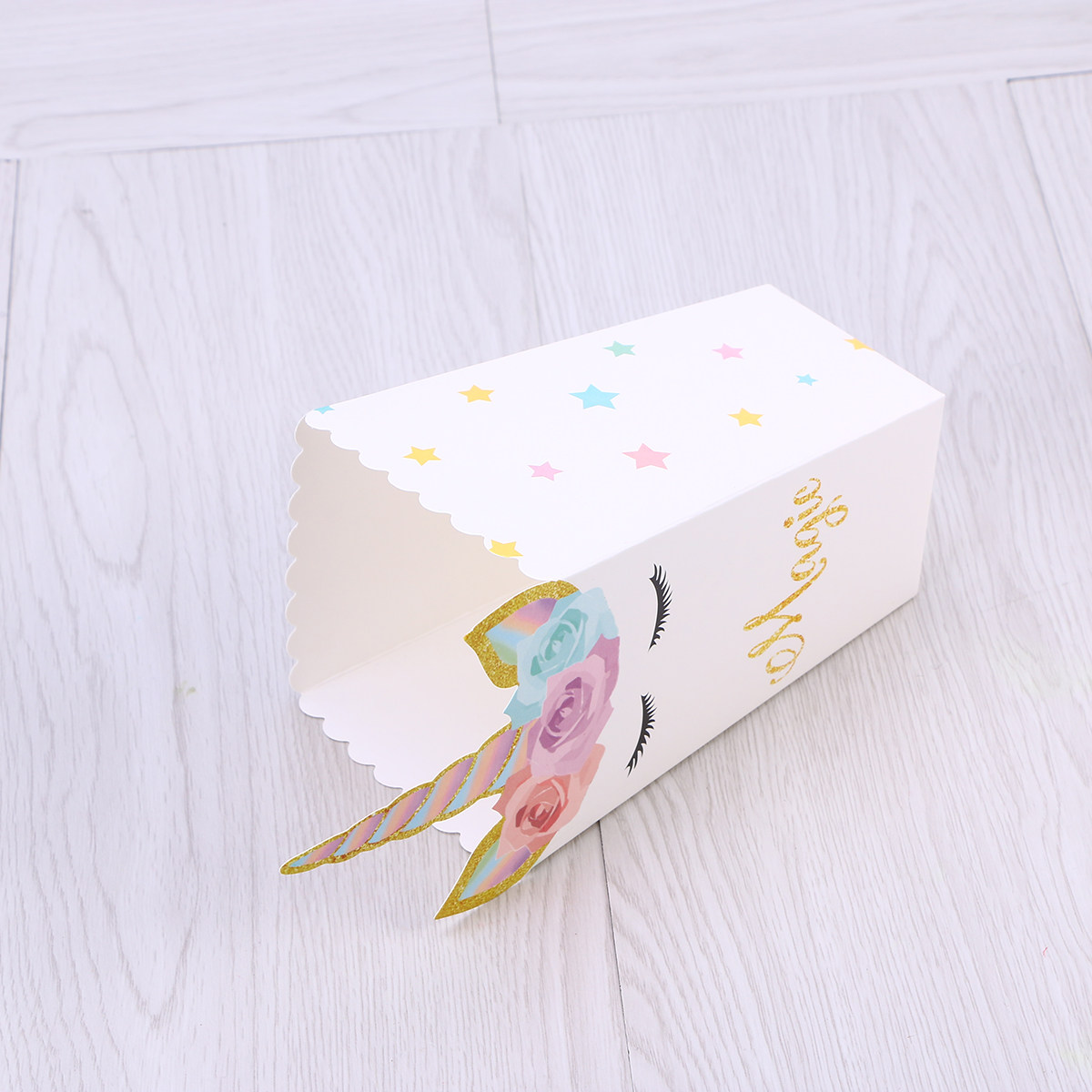 Quick Food Snacks - 12Pcs Themed Popcorn Boxes Food-Safe Oil-Resistant