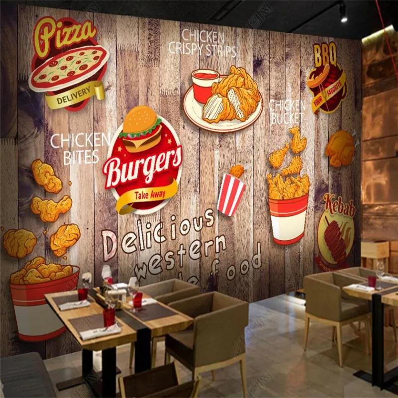 Custom Fried Chicken Burger Wa - Food Snacks Background review and price