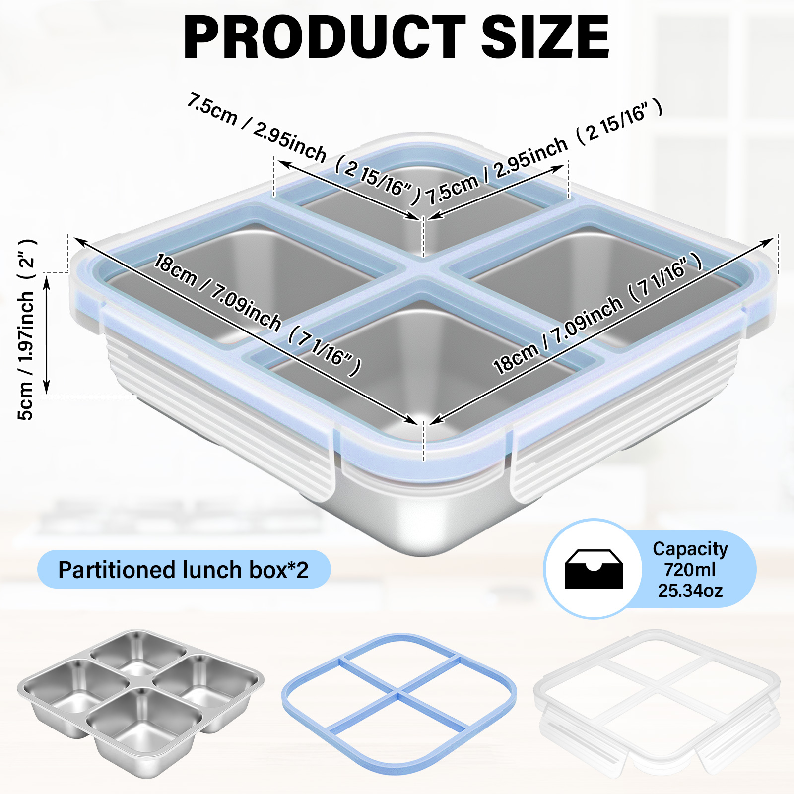 2 Pcs Stainless Steel Snack Bo - Food Snacks For School review and price