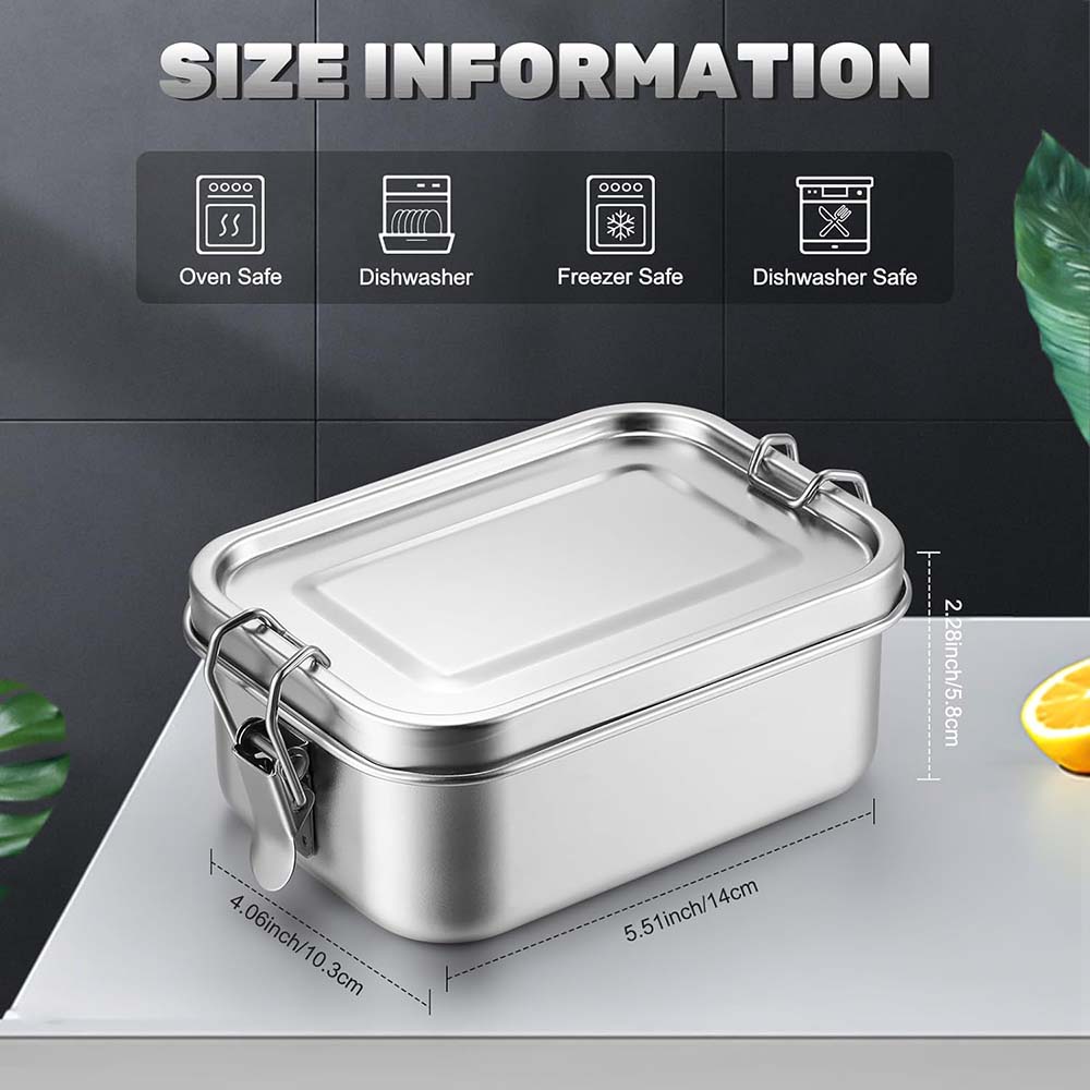 4Pcs Stainless Steel Bento Box - Food Snacks For School review and price