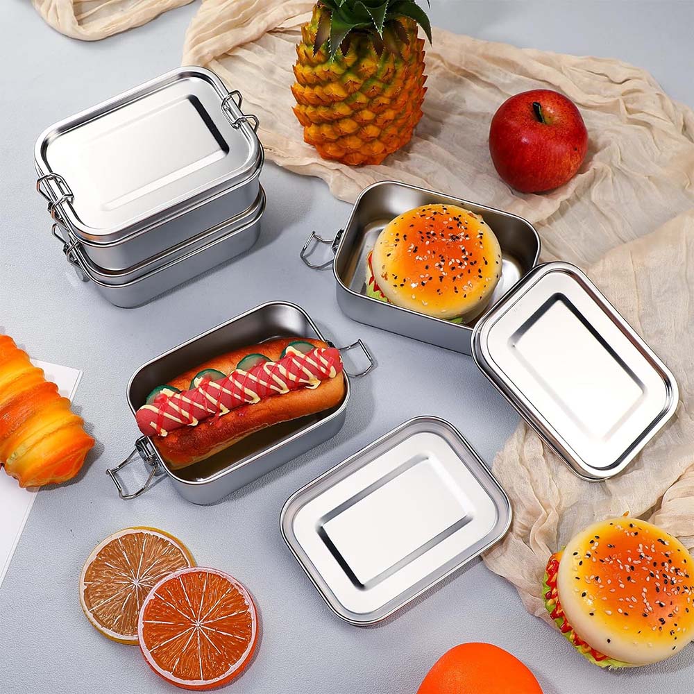 4Pcs Stainless Steel Bento Box - Food Snacks For School review and price