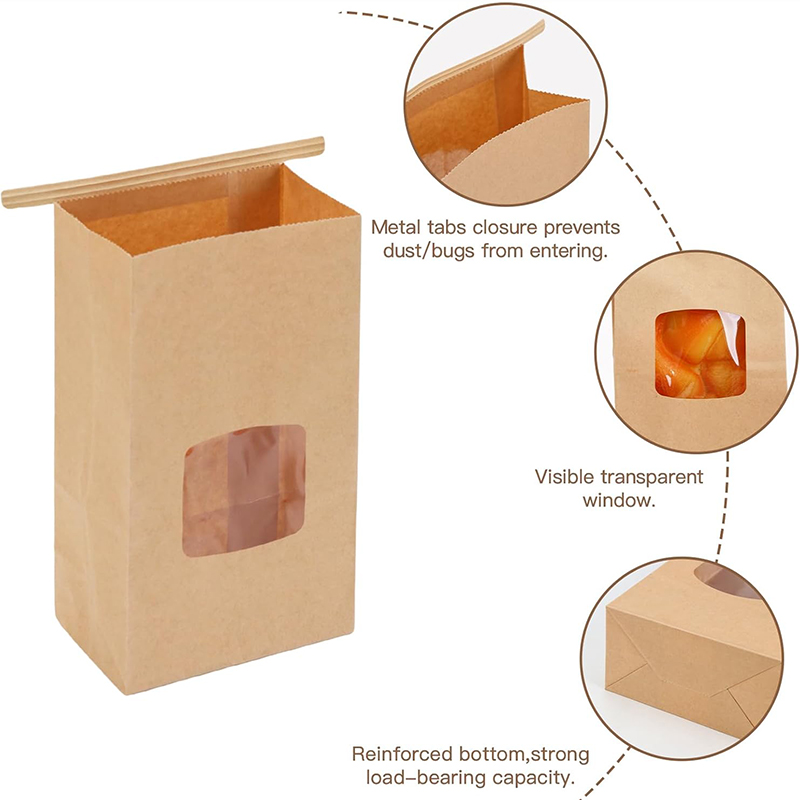 10Pcs Bakery Bags, Window Seal - Food Snacks For School review and price