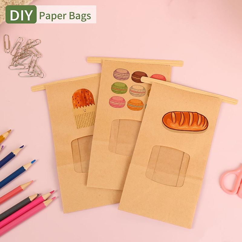 10Pcs Bakery Bags, Window Seal - Food Snacks For School review and price