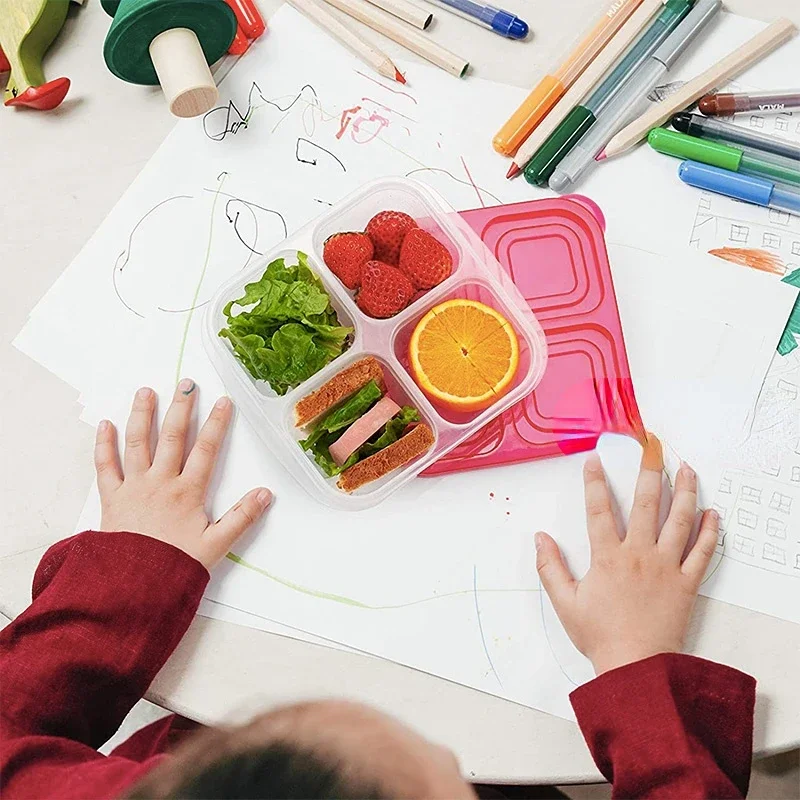 Plastic Bento Snack Box Reusab - Food Snacks For School review and price