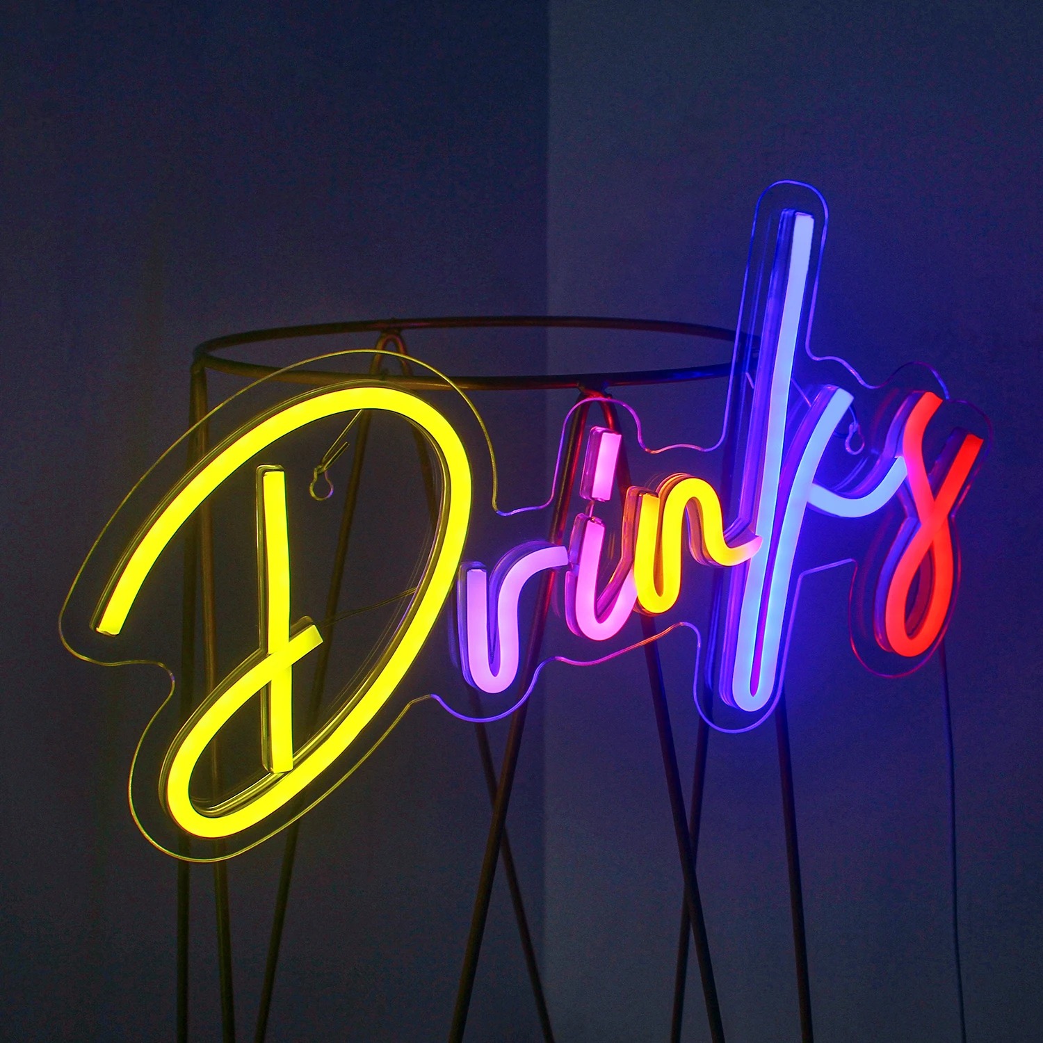 Drinks & Snacks Bar LED Neon L - Food Snacks Background review and price