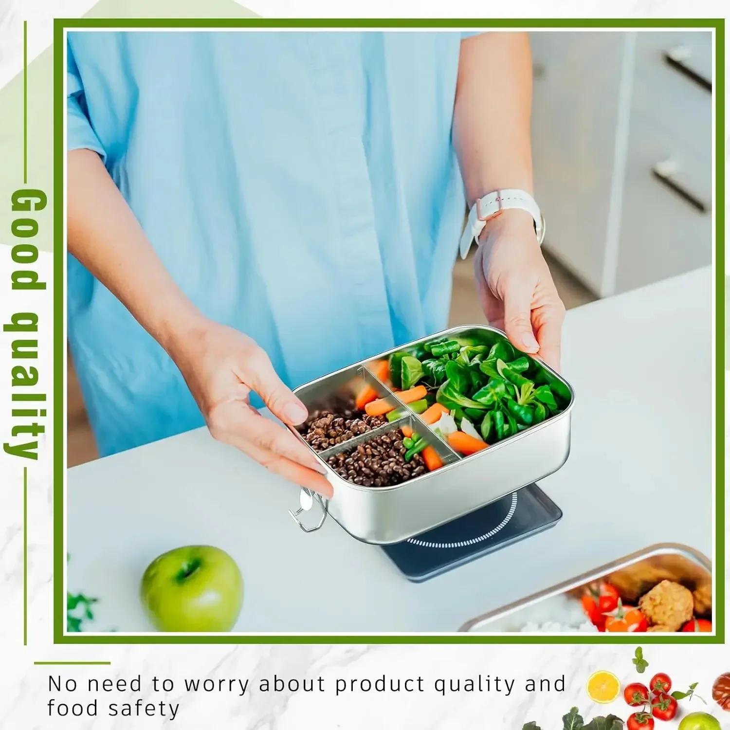 Stainless Steel Bento Box Meta - Food Snacks For School review and price