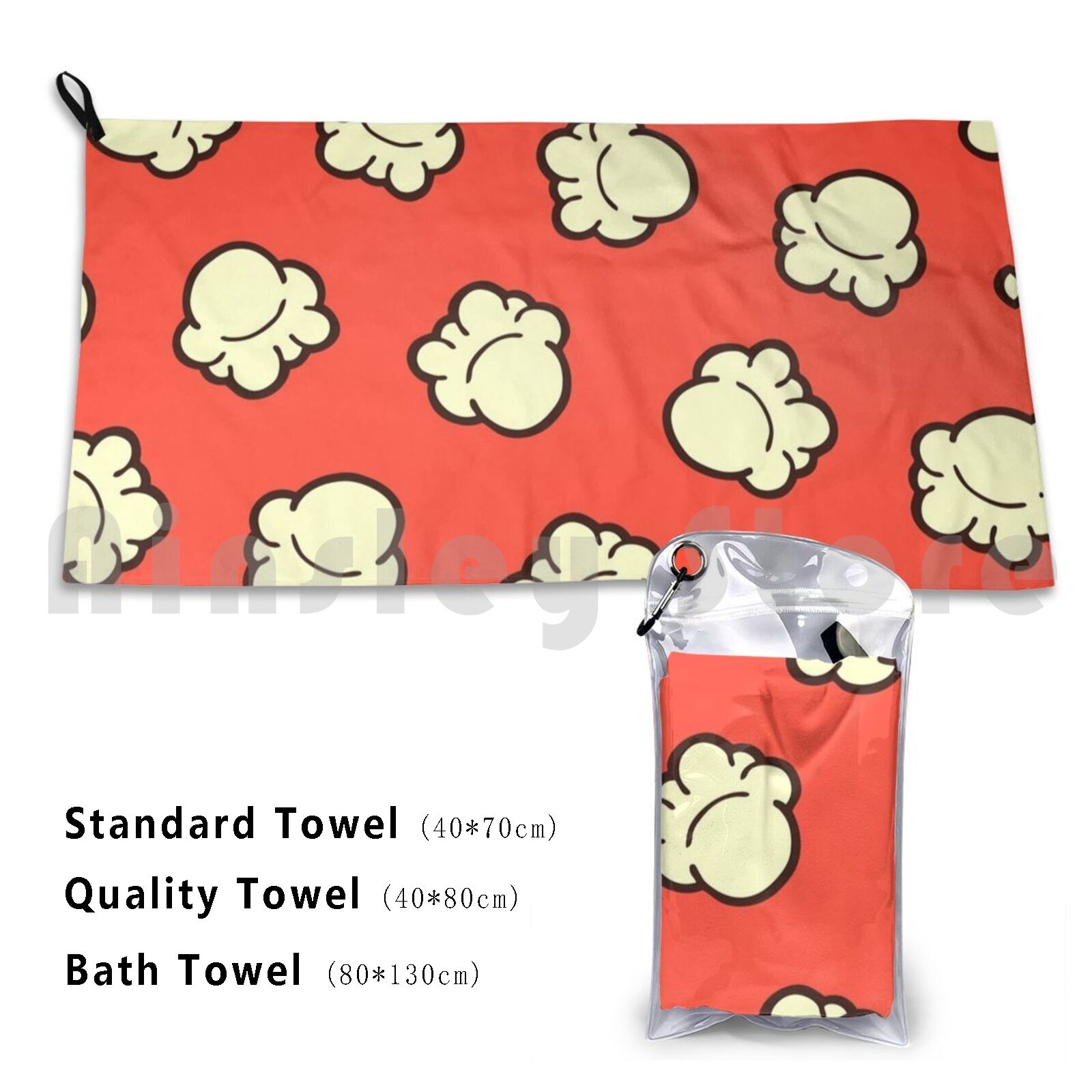 Popcorn Pattern Beach Towel Qu - Foody Snacks review and price