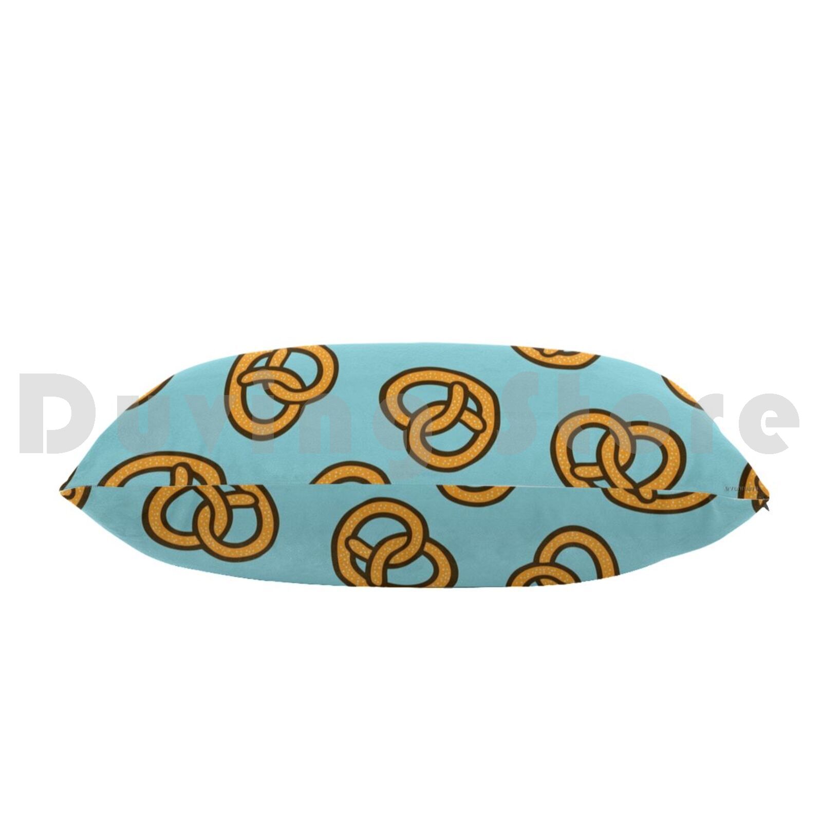 I Heart Pretzels Pattern Pillo - Foody Snacks review and price