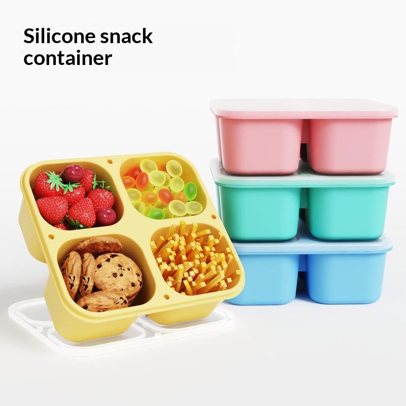 Food Grade Silicone Snack Box  - Food Snacks For School review and price