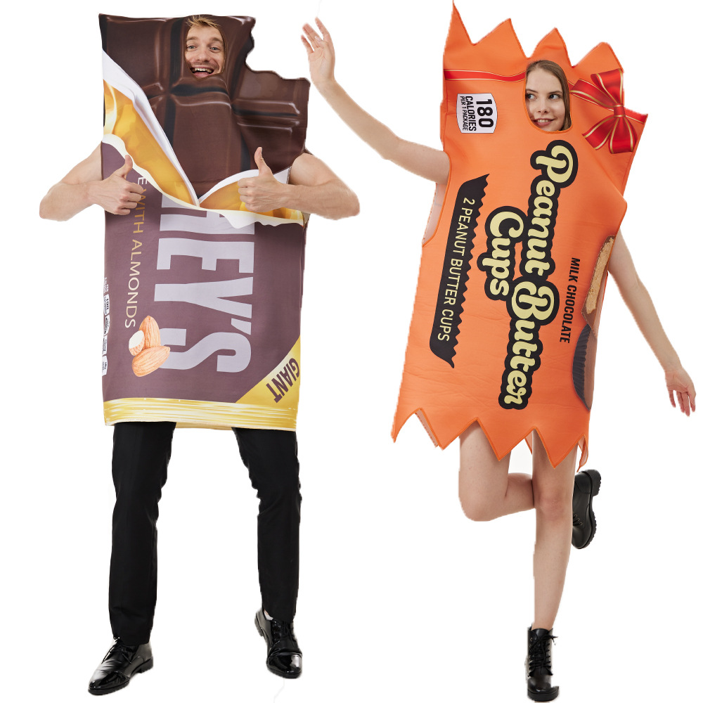 Adult Funny Couple Outfit Cosp - Peanut Butter Snack review and price