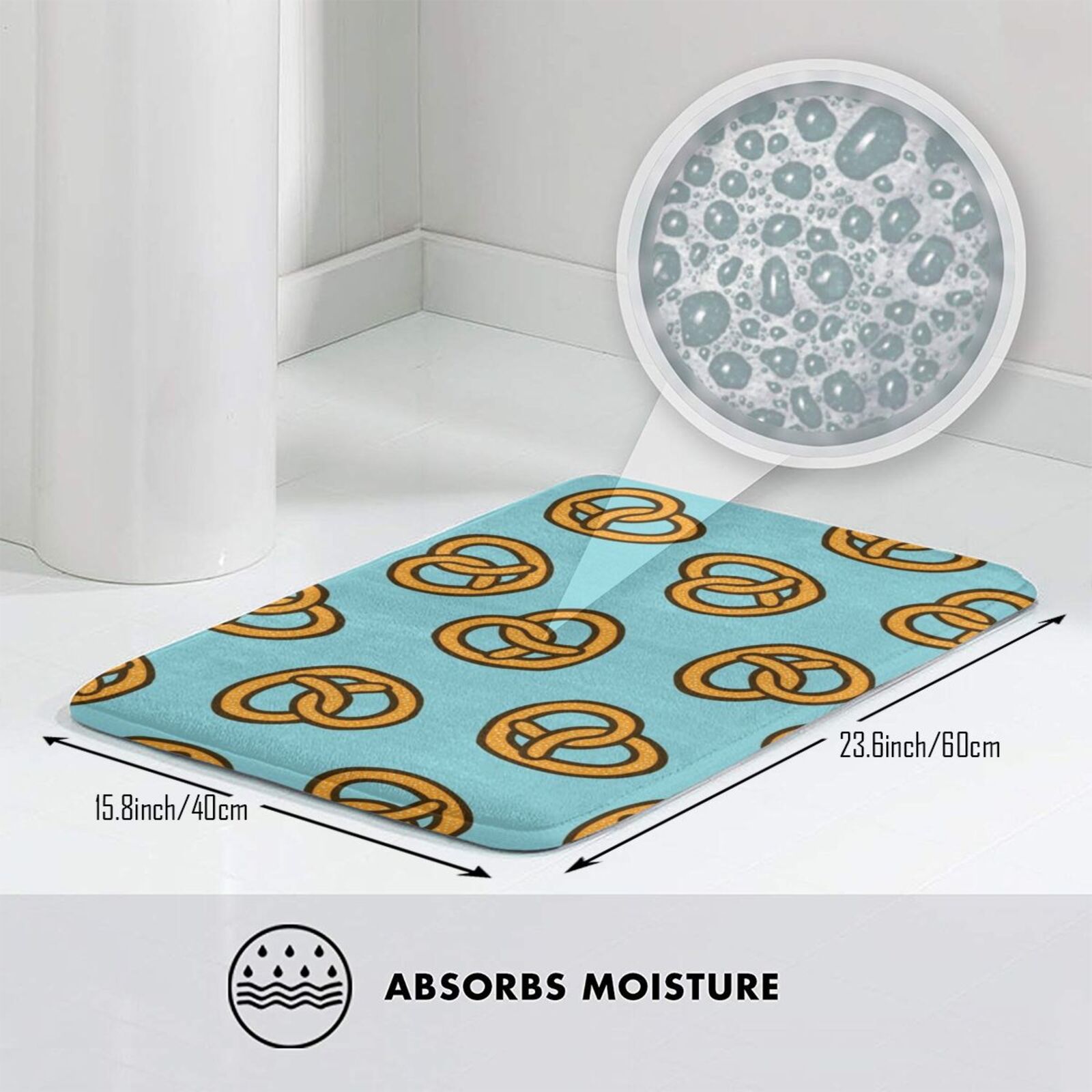 I Heart Pretzels Pattern Soft  - Foody Snacks review and price