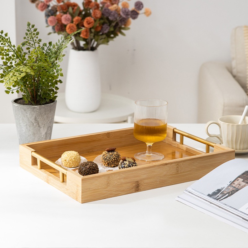 Natural Bamboo Serving Tray Se - Food Platter Snacks review and price