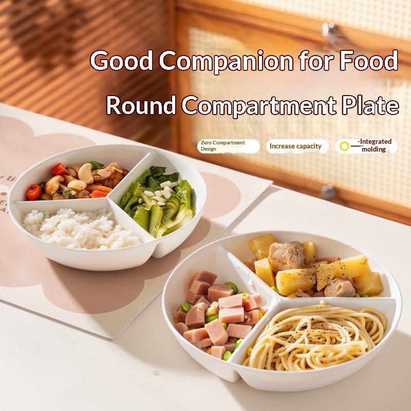 3 Compartments Grid-shaped Din - Food Platter Snacks review and price