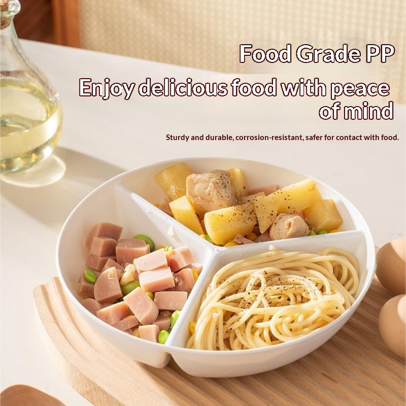 3 Compartments Grid-shaped Din - Food Platter Snacks review and price