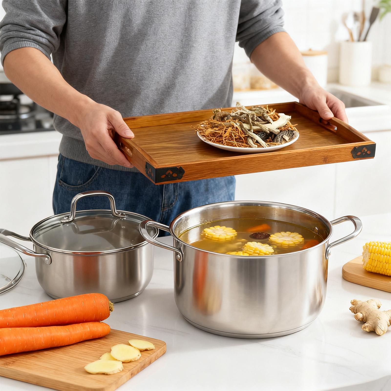 Wooden Serving Tray with Handl - Food Platter Snacks review and price